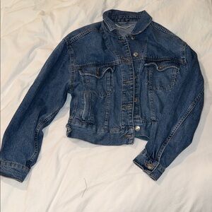 Denim Blue Women's Jacket- Moto by Topshop size 2